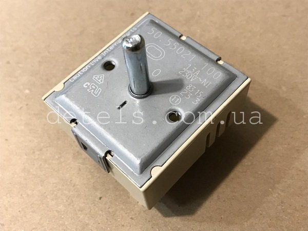 Перемикач (регулятор) потужності EGO 50.55021.105 для плити Miele (4726250, 6742920) - 2-о зонний
